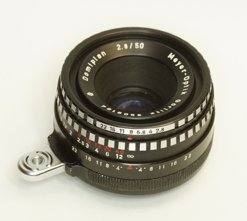 ドイツ製 Meyer-Optik Domiplan 2.8/50 Q1 Exakta 280N-184 ゼブラ 前期型 Triplet 総金属製