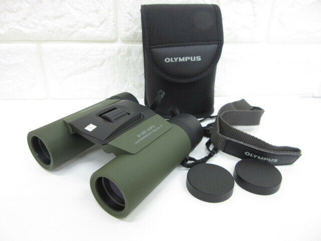 5D435◎OLYMPUS オリンパス 8x25 WP II 双眼鏡 防水 WATERPROOF FIELD 6.2°ケース付き◎中古