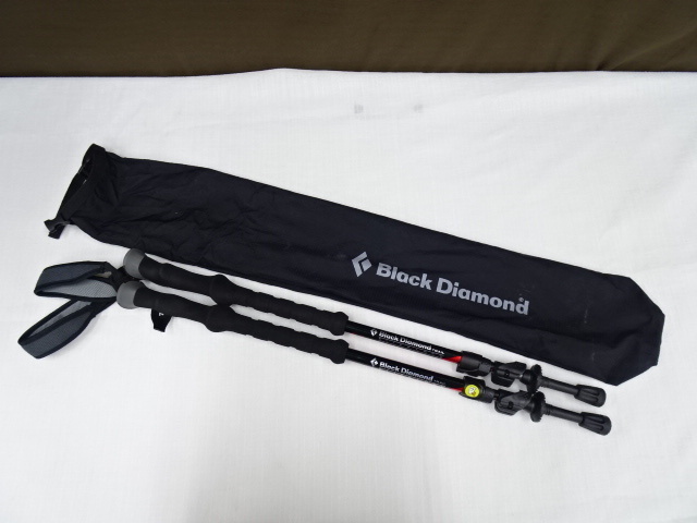 5M454SZ◎Black Diamond TRAIL FLICKLOCK ブラック ダイヤモンド トレッキングポール 登山◎中古