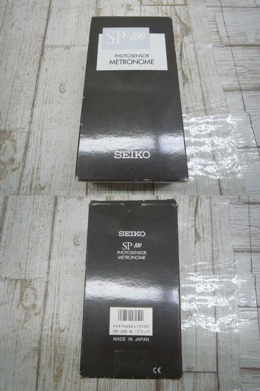 楽U121-150♪【60】SEIKO メトロノーム SP-100 ブラック