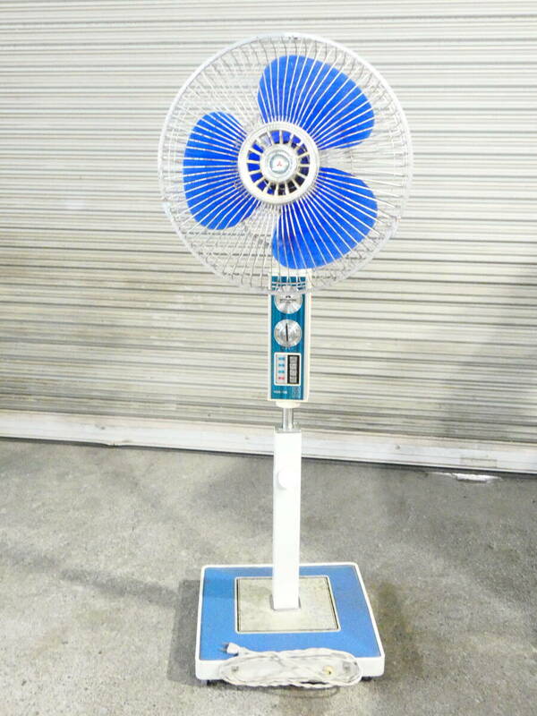 S) MITUBISHI 三菱電機 扇風機 R35-NE アンティーク レトロ 大型扇風機 当時物 ※首振りNG ジャンク＠220(5)