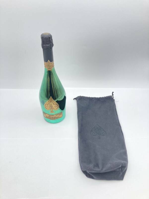 【未開栓】アルマンド　ブリニャック　ブリュット　グリーン　12.5%　750ml　緑　ARMAND DE BRIGNAC　CHAMPAGNE　シャンパン　カバー付き　