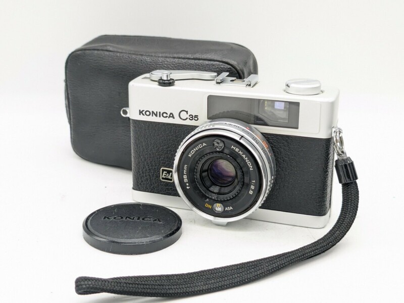 完動品！美品！KONICA C35 コンパクトフィルムカメラ