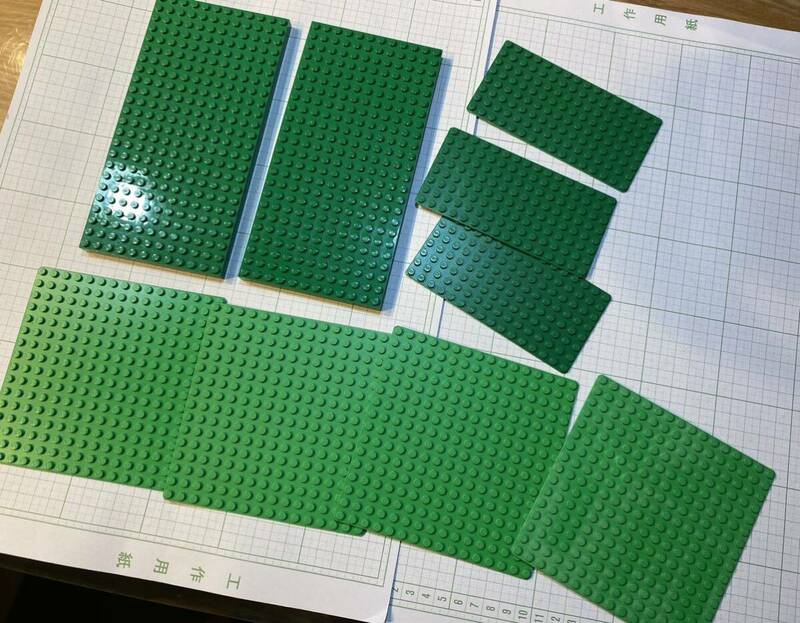 LEGO レゴ パーツ 基礎版　基礎板　ベース　ベースプレート　プレート　緑　グリーン　