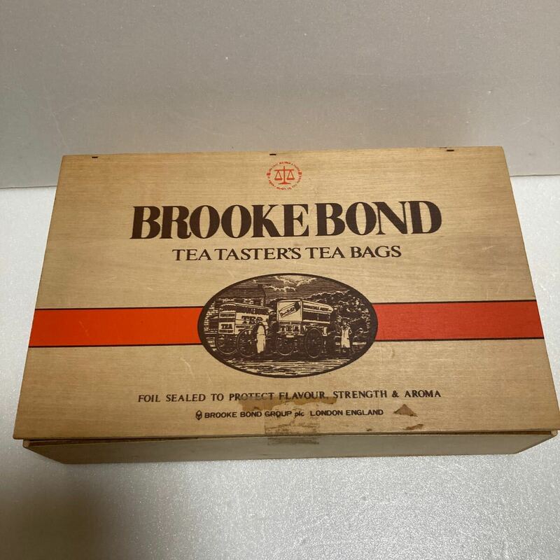 レトロ　BROOKE BOND 箱　木箱　ブルックボンド