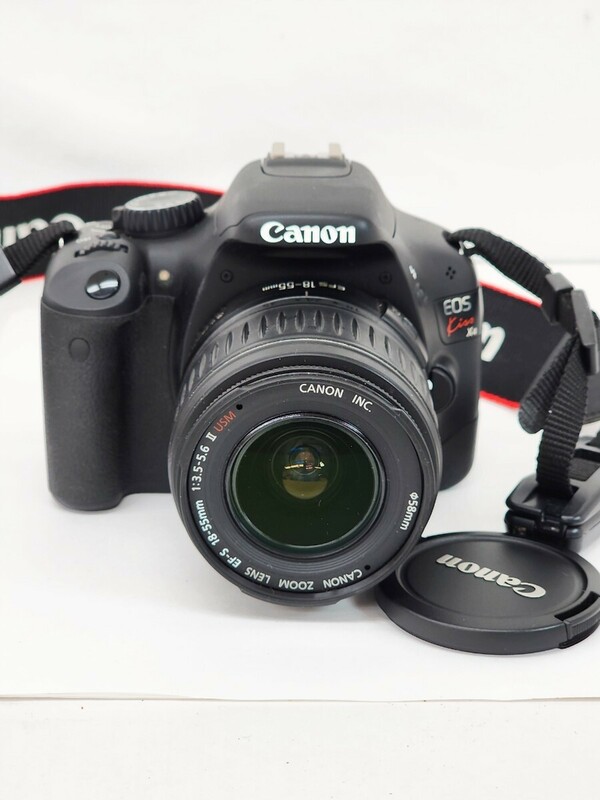 Canon キャノン EOS Kiss X4　EF-S18-55mmデジタカメラ作動品#y1360