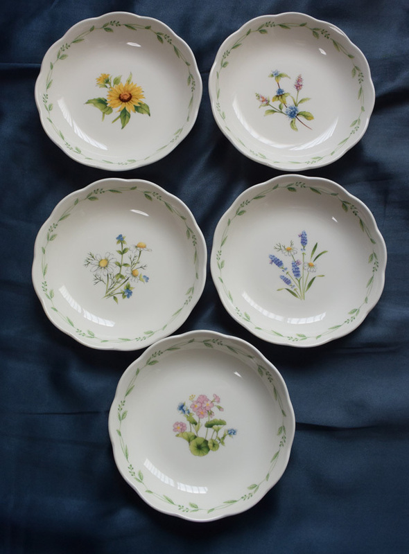 NIKKO TABLEWARE　花柄の小皿　5枚セット