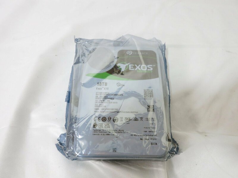 開封新品 Seagate Exos X18 ST18000NM000J 18TB HDD 内蔵ハードディスク 3.5インチ SATA シーゲート エンタープライズ