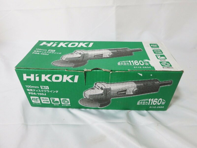 ◇未使用品 HiKOKI ハイコーキ 100mm 電気 ディスクグラインダ PDA-100J