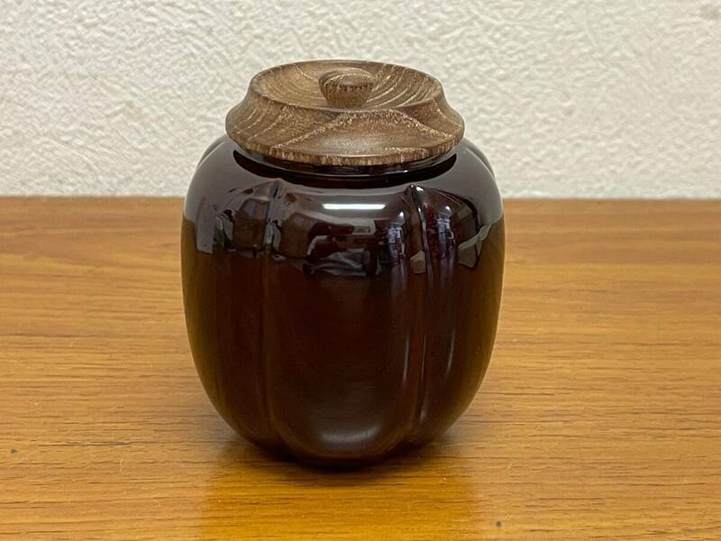 木製 本桑蓋 / 阿古陀 茶入 棗 未使用品★