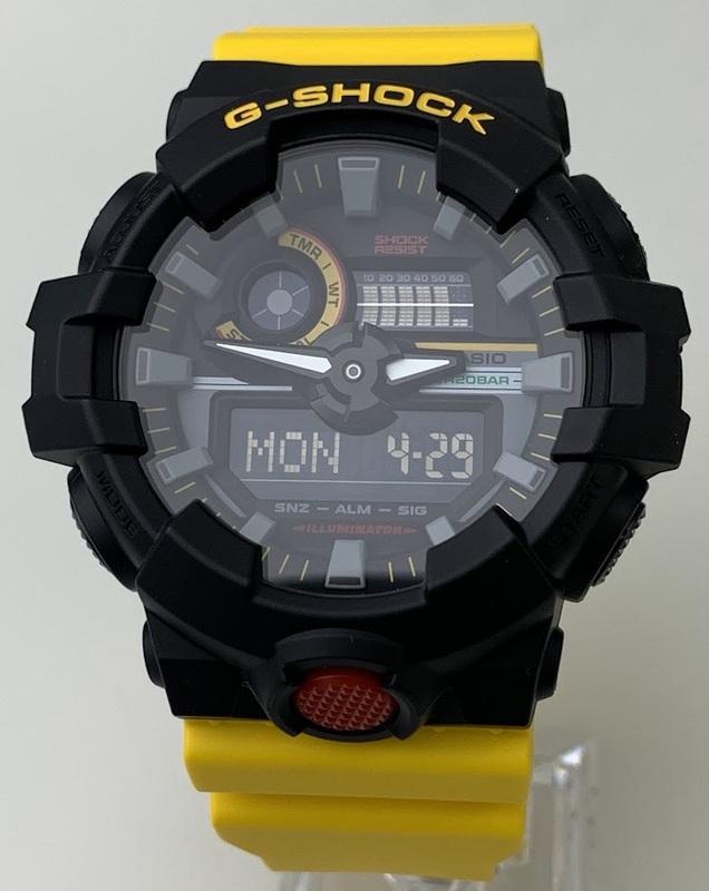 【美品・1円出品】K2663 CASIO カシオ Gショック 5522 GA-700MT-1A9 JF Mix Tape series 腕時計 デジアナ イエロー ブラック 現状稼働品