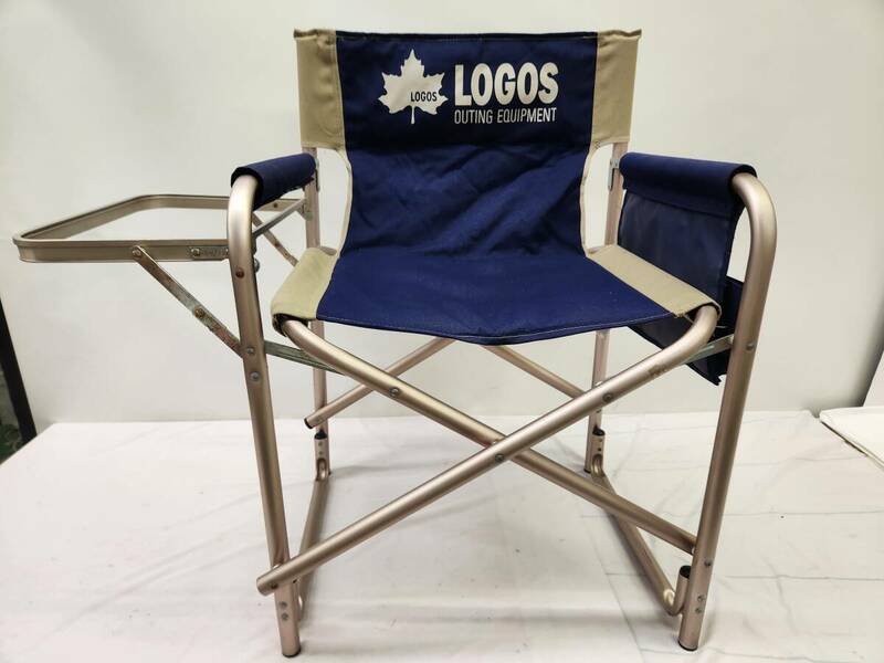 ★◆【USED】LOGOS パーティサイドチェア 天板欠品 アウトドア キャンプ 椅子 ロゴス 160サイズ