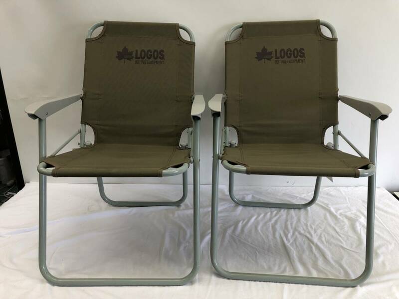 ☆☆【USED】LOGOS　ロゴス　アイマールチェア　キャンプ　折りたたみ　椅子　チェア　2台セット　サイズ140