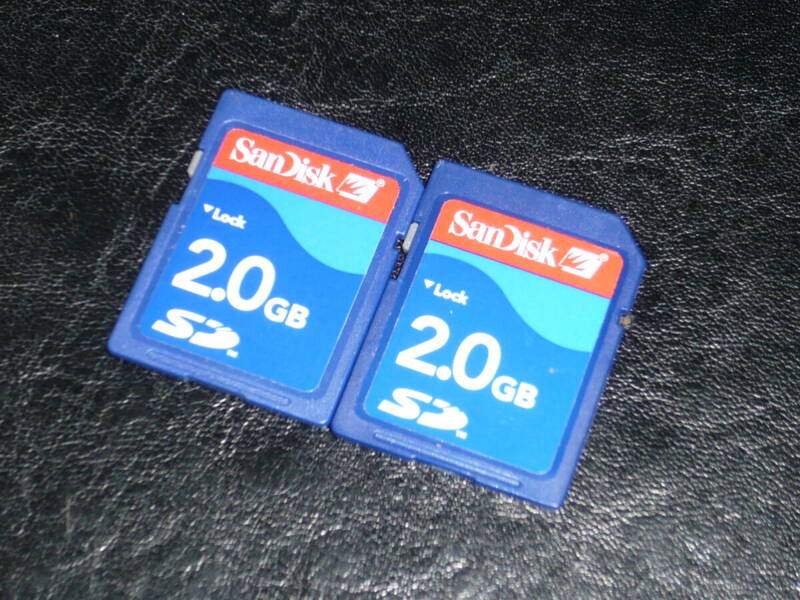動作保証！SanDisk SDカード 2GB 2枚セット