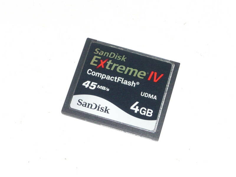 動作保証！SanDisk ExtremeⅣ CFカード 4GB ①
