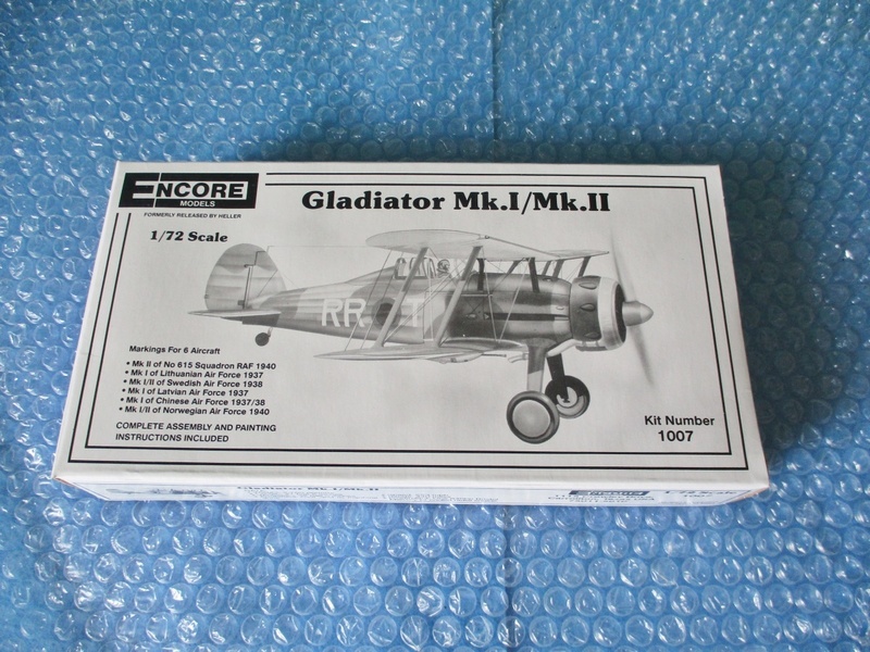 プラモデル ENCORE MODELS 1/72 グラディエーター Mk.I/Mk.II Gladiator Mk.I/Mk.II 未組み立て 昔のプラモ 海外のプラモ