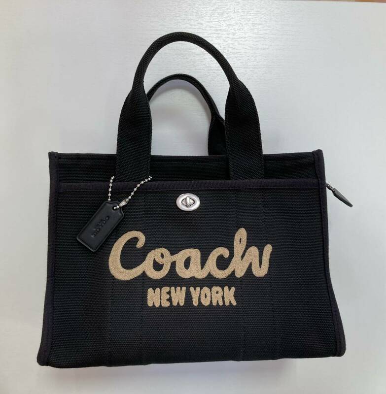 【5682】COACH コーチ カーゴ トート CP164 サイズ26 2WAYバッグ トートバッグ ショルダーバッグ キャンバス ブラック