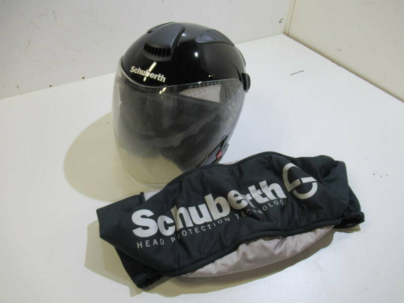 ★同梱不可【送1200円】7516　ジャンク品扱い　Schuberth　シューベルト　ヘルメット　J1　PRO　サイズ55　S　袋付き　保証無し