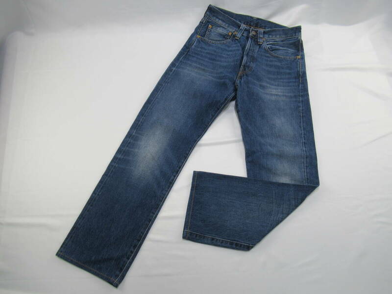 【送900円】1152　LEVI'S リーバイス 501XX トルコ製 47501-0124 デニム W28 L32 ビッグE 赤耳 革パッチ 隠しリベット ボタンフライ