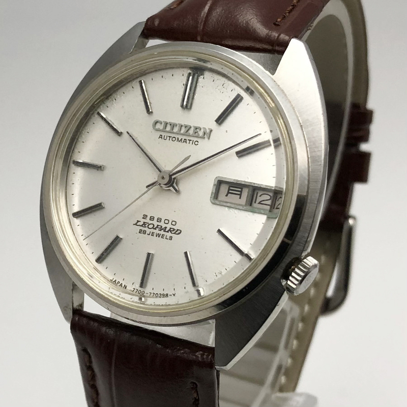 CITIZEN LEOPARD シチズン レオパード 28石 4-770323TA 紳士用 自動巻き腕時計 ビンテージ アンティーク（管理No.1491）