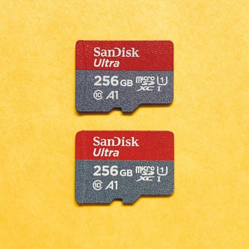 ★ 動作確認済み ★ 2枚セット ★ SanDisk ★ 256GB ★ microSDXCカード microSDカード マイクロSDカード メモリーカード 256G