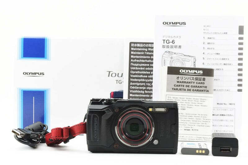 美品 オリンパス OLYMPUS Tough TG-6 ブラック コンパクト デジタルカメラ 元箱付き #1383