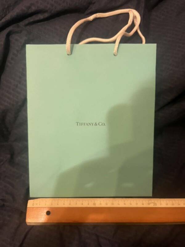 ティファニー　Tiffany 紙袋　ショップ袋　ショッパー　　ティファニーブルーギフトバッグ 水色