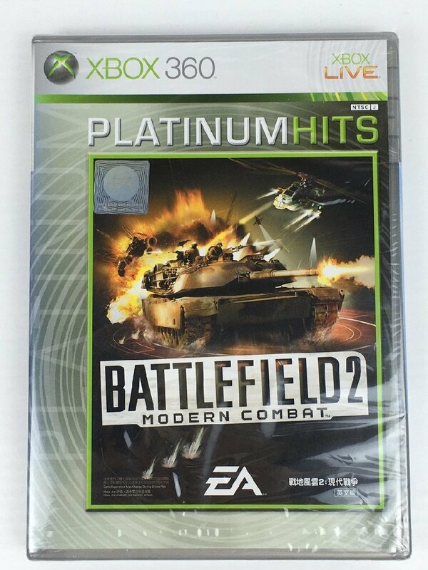 ma【未開封品】XBOX360ソフト BATTLEFIELD2 MODERN COMBAT PLATINUMHITS 海外版 ma◇43