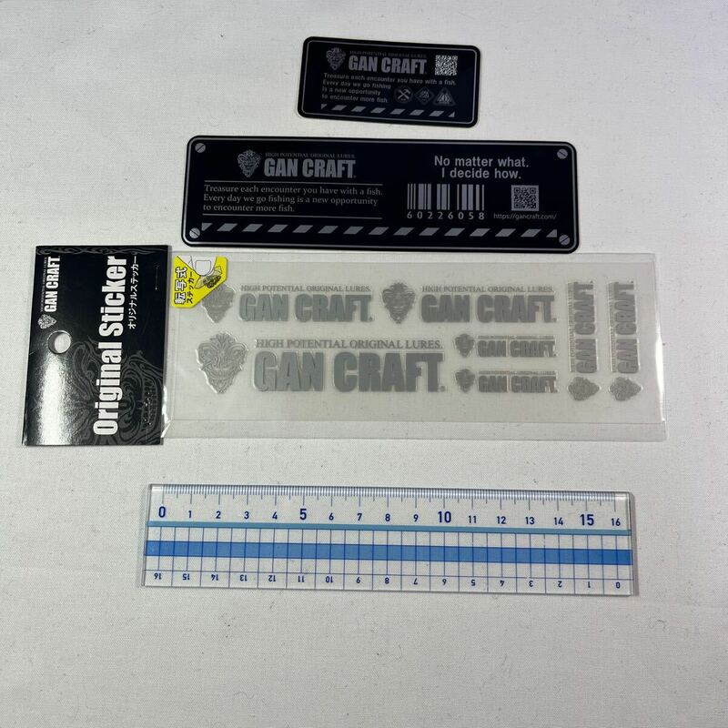 GAN CRAFT ガンクラフト ステッカー シール 3枚【新品未使用品】N9445