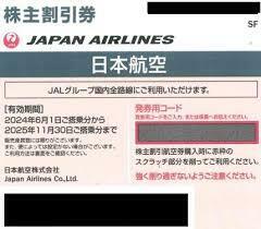 【最新】JAL 日本航空 株主優待券 1枚