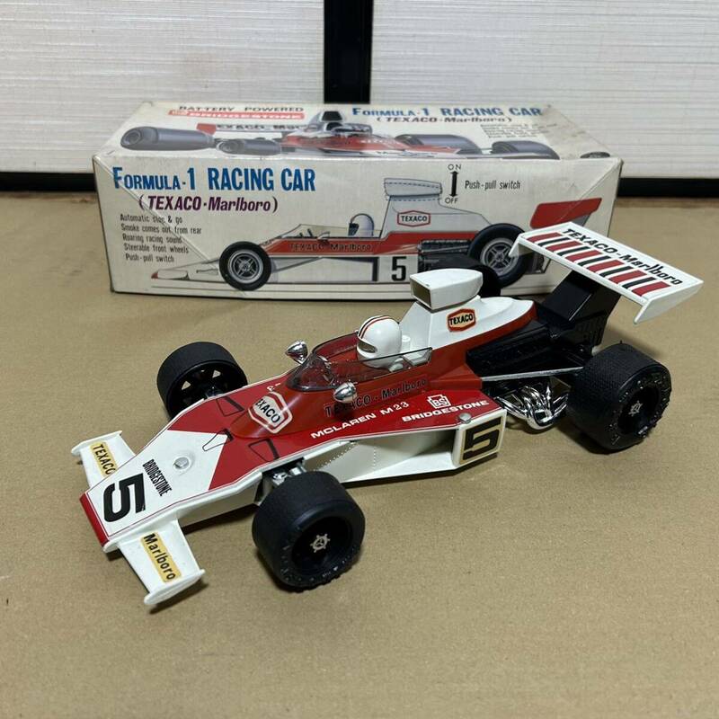 G151 【希少品】フォーミュラーカー　Formula-1 Racing car TEXACO BRIDGESTONE 当時物 レトロ