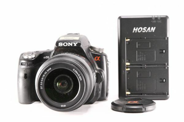 ★特上品★ソニー SONY α55 + SAM 18-55mm F3.5-5.6 SLT-A55V★動作OK レンズ付★98680