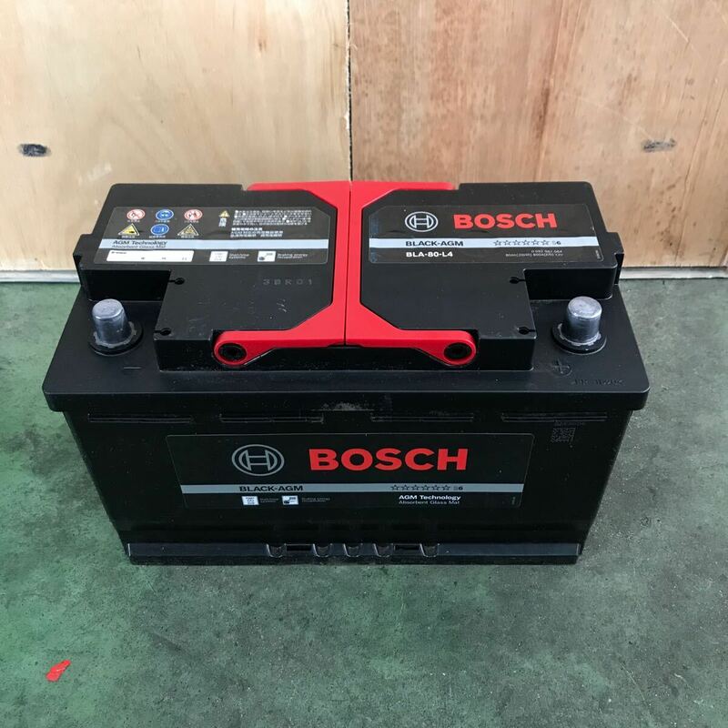 [G-78] BOSCH ボッシュ ブラックAGMバッテリー BLA-80-L4 S6 送料無料