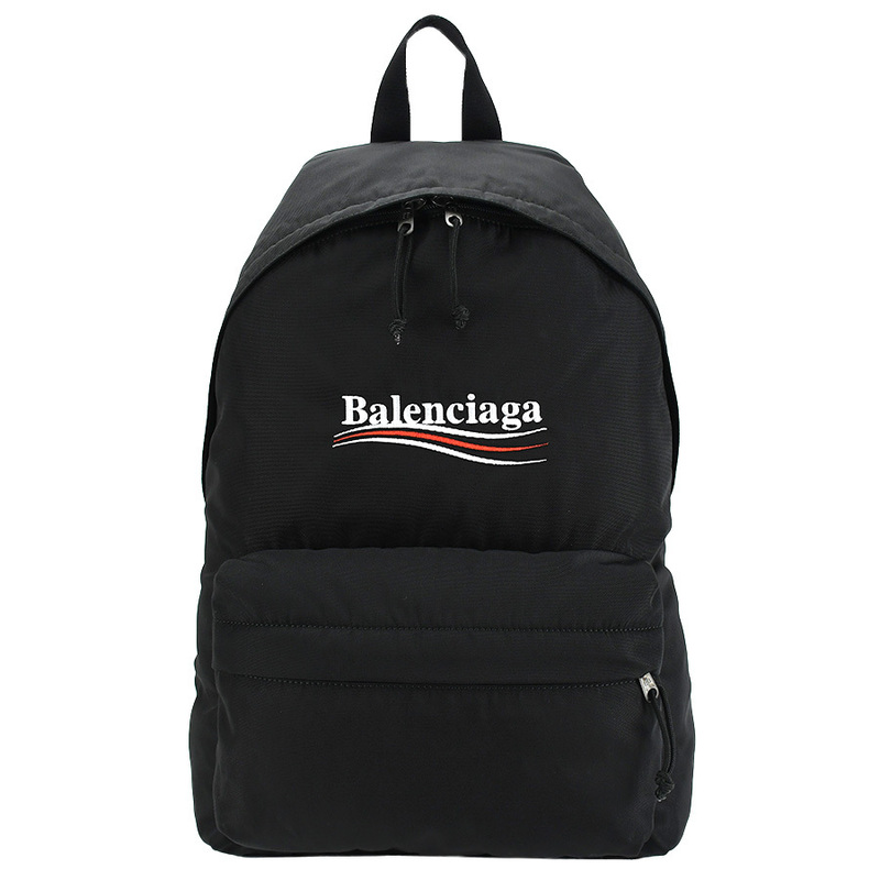 バレンシアガ BALENCIAGA エクスプローラー EXPLORER バックパック リュック 503221 ナイロン ブラック 黒 ロゴ メンズ レディース 中古