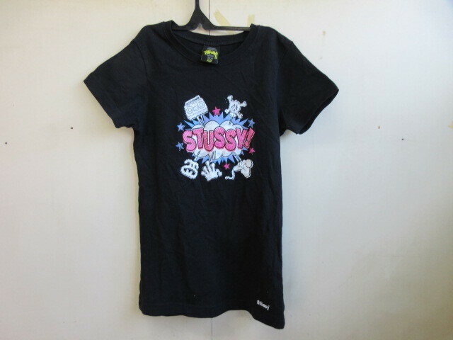 STUSSY　ステューシー　Tシャツ　黒タグ黄色文字　MADE in USA XS