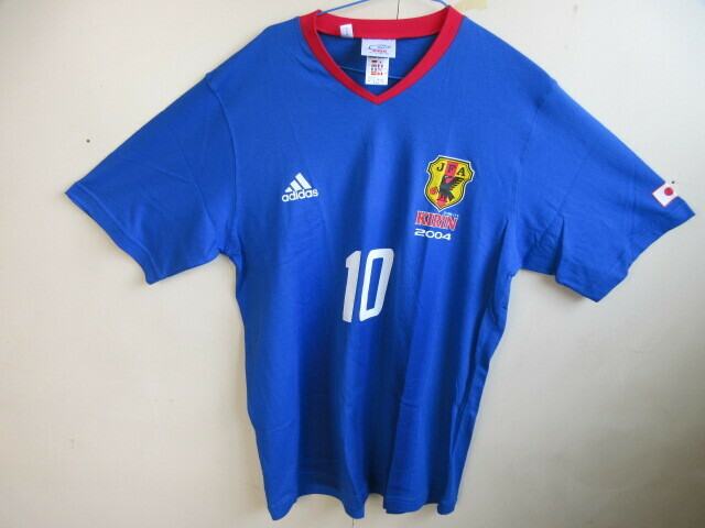 アディダス製　KIRIN×adidas　2004年 サッカー日本代表　Tシャツ　Lサイズ