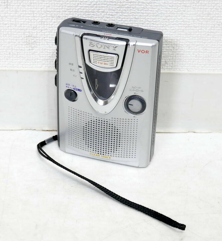 ▲(R604-I105) 現状品 SONY ソニー TCM-400 ポータブルカセットテープレコーダー 通電OK