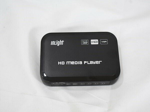 1円スタート InLight メディアプレーヤー HD801 最大 3840*2160p 30fps 解像度 HDMI/VGA 出力 マルチメディアプレーヤ一 ブラック A06838