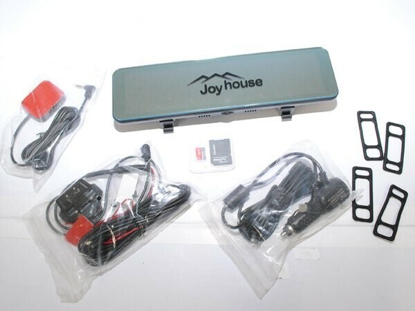 1円スタート Joyhouse ドライブレコーダー H28 4K 1080P ドラレコ ミラー型 タッチパネル式 駐車監視 動体検知 ブラック A07545
