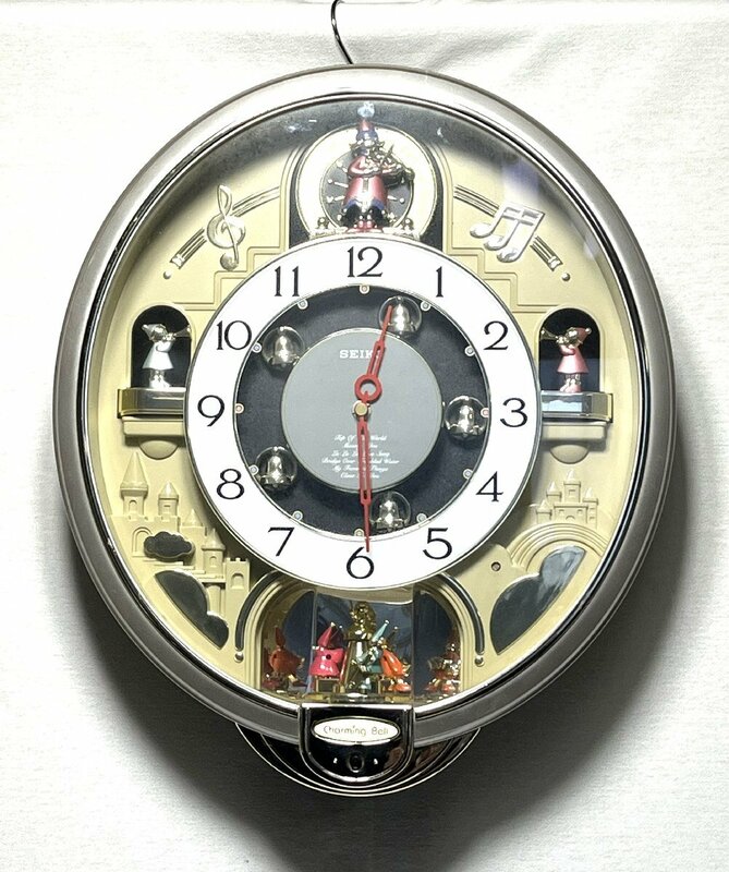 ▽SEIKO セイコー からくり時計 チャーミングベル RE-538S 掛け時計 簡単な動作確認のみ・中古▽011149