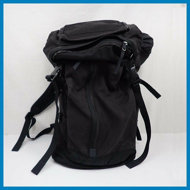 ★PORTER/ポーター CORNER RUCKSACK バックパック 551-06601/ブラック/コットンキャンバス/リュックサック/吉田カバン&1236000137