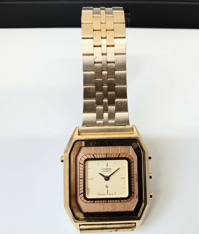 CITIZEN シチズン ジャンク メンズ腕時計 クオーツ デジアナウォッチ 30-0047