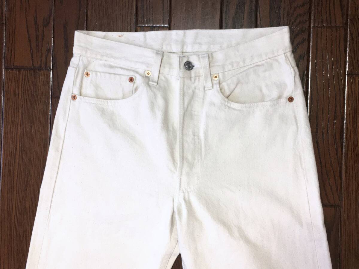 90s USA製 リーバイス Levi's 501 w31 生成り ジーンズ ストレート デニム パンツ ボタンフライ ジーパン ９０年代 アメリカ製 MADE IN USA