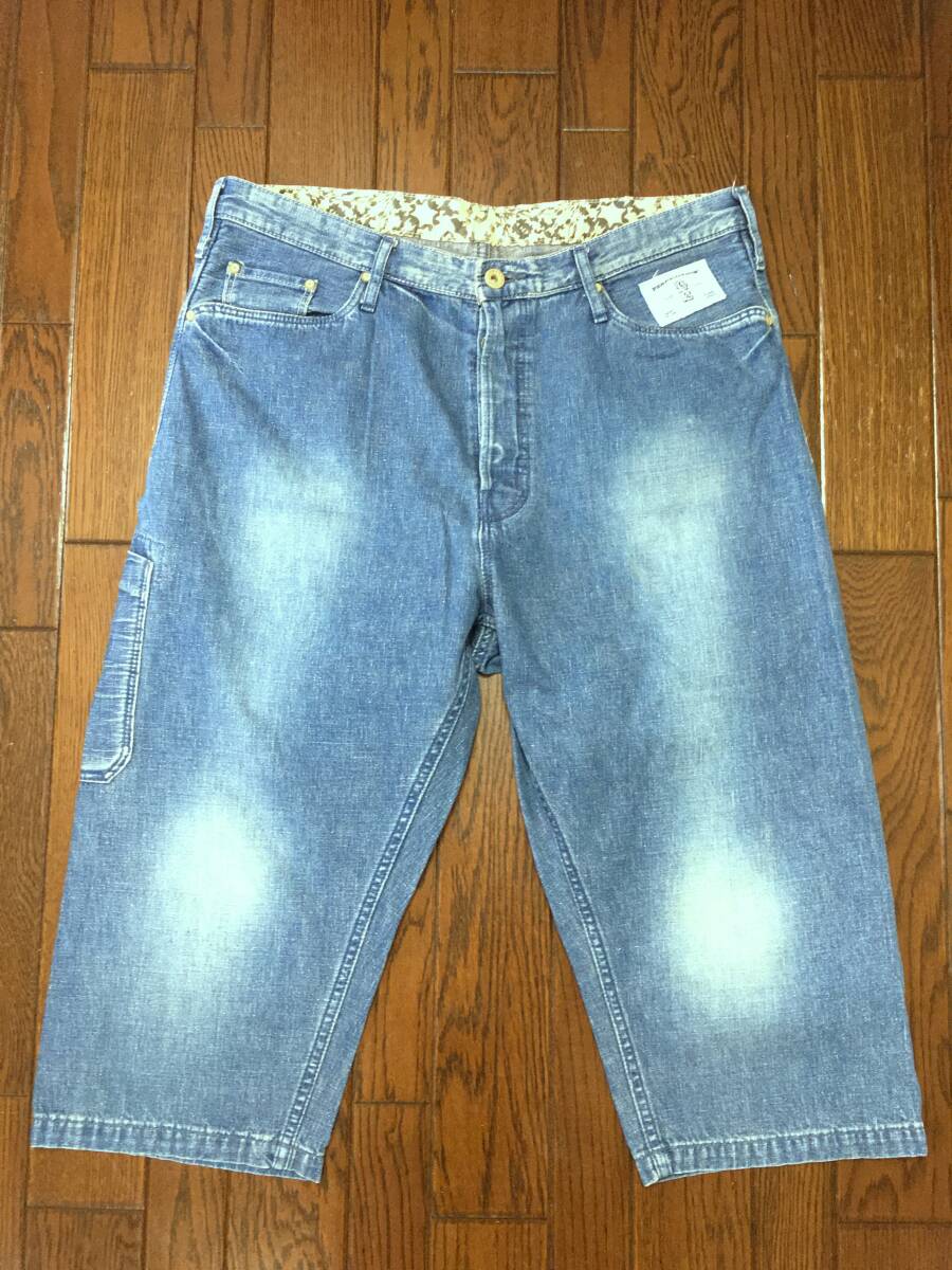 GRIME EFFECT グライムエフェクト WORLD WORKERS ワールドワーカーズ クロップド デニム ハーフパンツ L ショーツ ショートパンツ 日本製