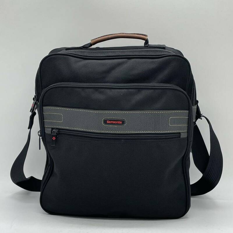 ⑧BN302●Samsonite サムソナイ メンズバック ショルダーバッグ 2WAYバッグ ビジネスバッグ ブラック ナイロン 