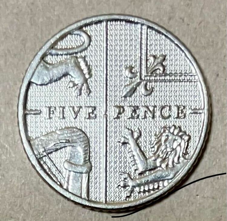 イギリス　5ペンス　2012年　外国コイン　イギリスコイン　