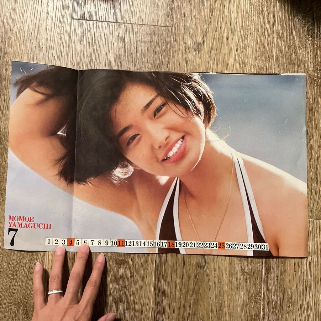 昭和レトロ 当時物 昭和アイドル Candies 付録 野口五郎 山口百恵 ズートルビ 希少 カレンダー
