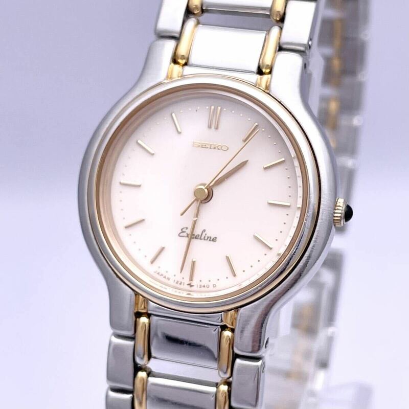 SEIKO セイコー EXCELINE エクセリーヌ 1221-0190 腕時計 ウォッチ クォーツ quartz 銀 シルバー P469