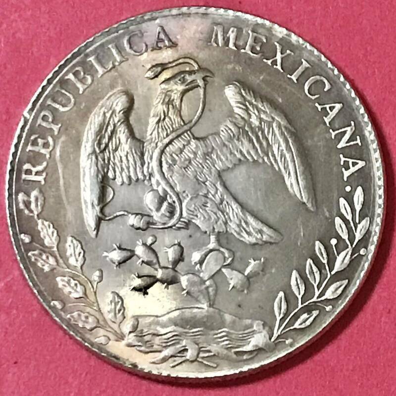 銀貨 1881年　8レアル　メキシコ 1円銀貨　貿易銀　古銭　硬貨　コイン硬貨 古銭 貿易銀 コイン 竜 