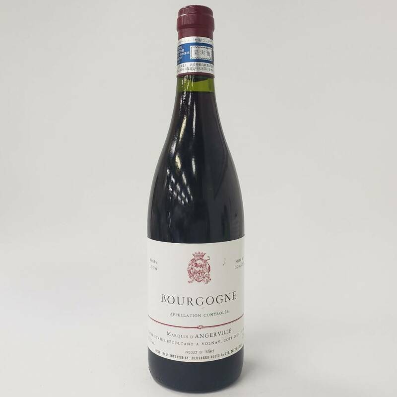 M1537(063)-527/SK3000　酒　BOURGOGNE APPELLATION CONTROLEE Recolte 1996 MISE AU DOMAINE ブルゴーニュ 12.8% 750ml